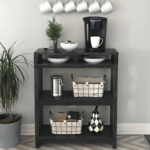 ركن قهوة خشب كونتر لون اسود