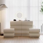 وحدة تخزين مع طاولة سرير جانبية بلبين - الصورة 2