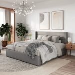 سرير مخمل بيج - Image 3