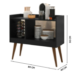 ⁦ركن قهوة لون اسود خشبي⁩ - الصورة ⁦3⁩