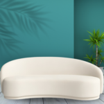 كنبة قماش كتان بيج فاتح - Image 2