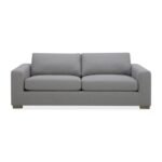 كنبة رمادي عصرية من الكتان - الصورة 2