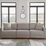 Katani Three-Seater Luxury Sofa, Beige