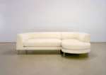 L-Shaped Two-Piece Round Sofa