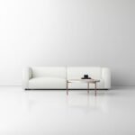 كنبه متعدد المقاسات مخمل ابيض