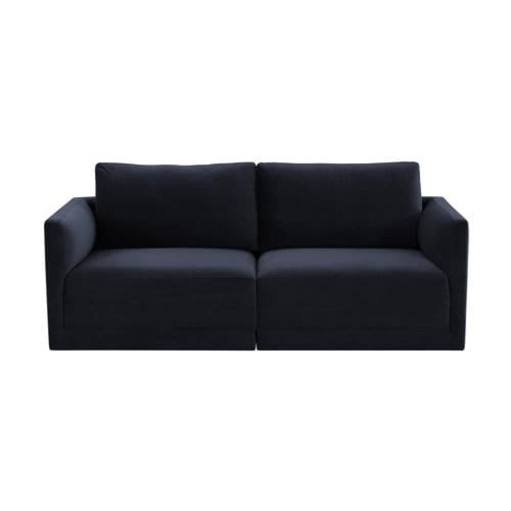 75b49699-c672-4ba4-8bcb-2f760ebcef48-1000x1000-7SI9fZOlOfVWTomFDyjorOdIsa6fUnsxeRsB0NKO Luxurious Black Velvet Sofa - Image 1