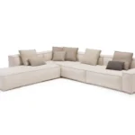 L-Shaped Sofa, Soft Linen, Beige