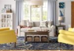 Three-Seater Sofa With Wrap-Around Armrests - Beige - Image 2