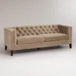 Three-Seater Sofa Upholstered With Classic Button Back