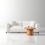 كنبه كتان ابيض راقي