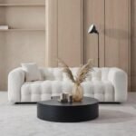 Three-Seater Sofa, Beige Bocle - Image 3