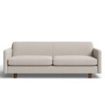 كنبه بتصميم كلاسيكي كتان بيج - الصورة 2