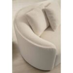 Three-Seater Upholstered Curved Sofa - Image 2