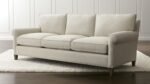 Three-Seater Sectional Linen Sofa - Beige