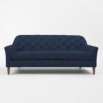 كنب ثلاث مقاعد ماكلين منجدة بأزرار