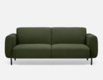 Simple Home 3-Seater Velvet Belly Sofa - Green