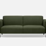 Simple Home 3-Seater Velvet Belly Sofa - Green