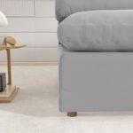 Josa L-Shaped Sofa, Gray - Image 3