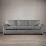Bana Three-Seater Sofa With Wrap-Around Arms - Gray