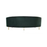 Julian Curved Three-Seater Luxury Green Sofa - Image 7