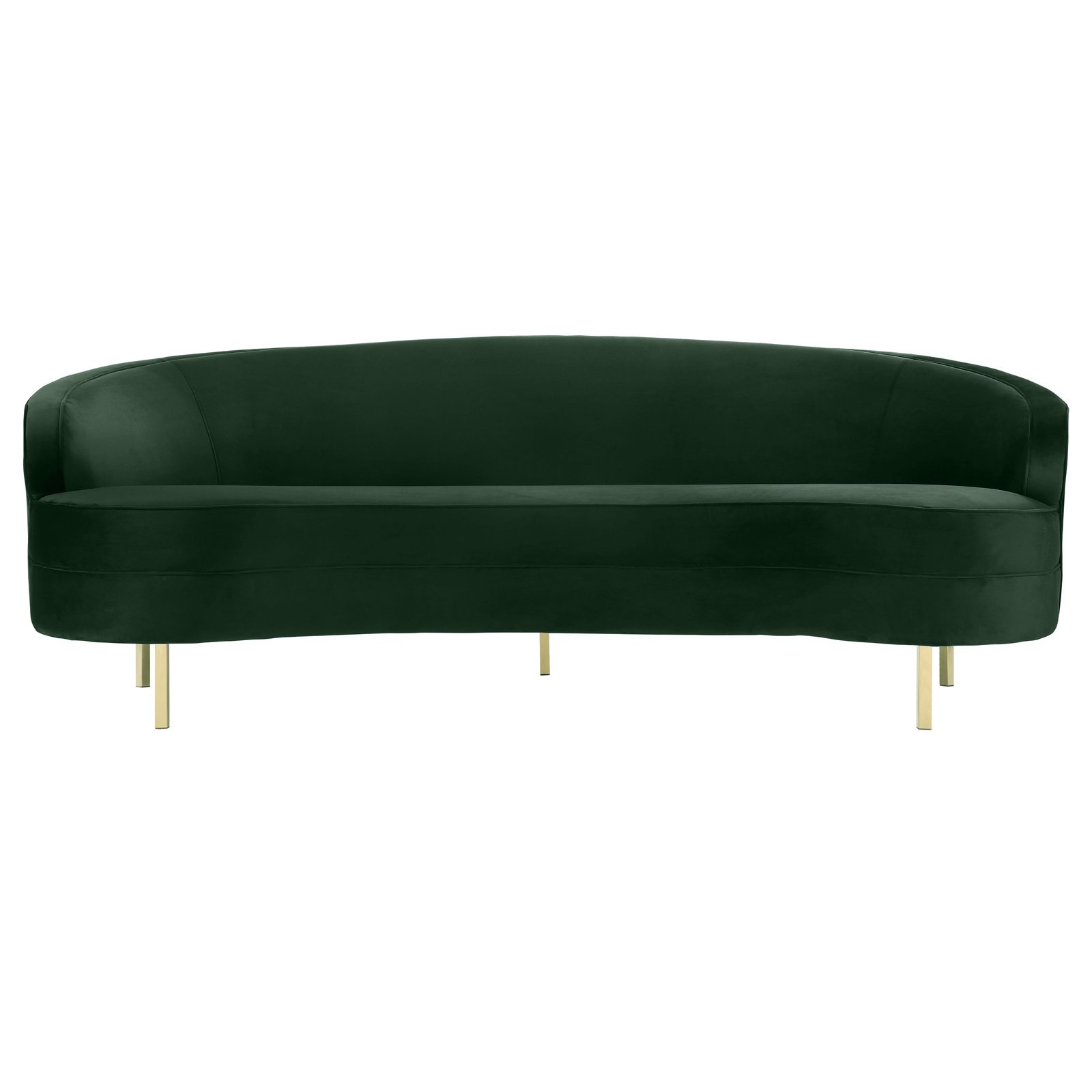 S20299-00-Catenary-Sofa-Forest-Green-stage-rental Julian Curved Three-Seater Luxury Green Sofa - Image 1