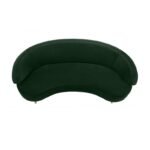 Julian Curved Three-Seater Luxury Green Sofa - Image 3