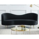 Mariano Luxury Three-Seater Sofa, Black