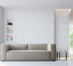 Three-Seater Sofa, Swedish Wood And Linen - Beige - Image 4
