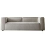 Three-Seater Sofa, Swedish Wood And Linen - Beige