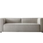 Three-Seater Sofa, Swedish Wood And Linen - Beige
