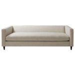 Off-White Three-Seater Sofa With Attached Armrests And Backrest - Image 3