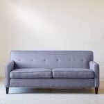 Pascal Linen 3-Seater Sofa By Simple Home - Gray