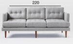 Three-Seater Sofa, Fire Sofa - Image 2