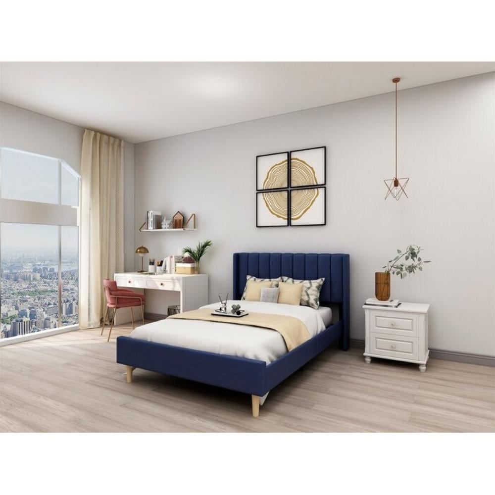 06278264-3cd5-42b8-be0a-9078333573b0-1000x1000-cOkM3ExSkHKcV35uqhGmuWGdgexHdsIucsMvBIfb سرير لونين مخمل كحلي - الصورة 1