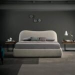 سرير بيج كتان راقي