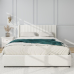 سرير نأتي مخمل بيج