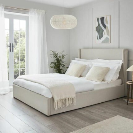 سرير كتان بيج