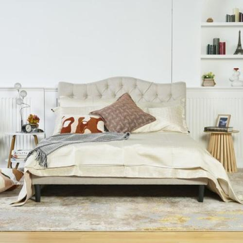 a20f0eb6-e352-42ea-a904-b4bc97258afd-500x500-aOSNaXyauQ3DlSWrAr309f3lYfGnxX3Mpew1iCsX Upholstered Bed Made Of Selected Linen Fabric - Image 1