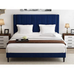 Modern Zeno Navy Blue Bed