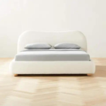 سرير مودرن العصر بوكليه بيج