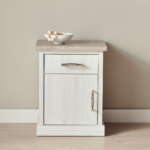 ⁦طاولة سرير جانبيّة - شيفرون⁩ - الصورة ⁦2⁩