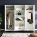 ⁦خزانة ملابس ويسلي - 6 أبواب بأدراج⁩ - الصورة ⁦3⁩