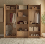 ⁦خزانة ملابس نيبولوس 30 - 6 أبواب مع أدراج⁩ - الصورة ⁦4⁩