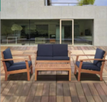 طقم جلسة خارجي اربع قطع لون كحلي - Image 4