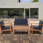 طقم جلسة خارجي اربع قطع لون كحلي