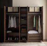 ⁦خزانة ملابس تريبيكا بـ5 أبواب وأدراج⁩ - الصورة ⁦2⁩