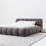 سرير سمبل ثري شانيل رصاصي