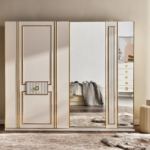 خزانة ملابس ببابين انزلاقيين مع مرآة - توريا أ 44