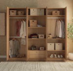 ⁦خزانة ملابس نيبولوس 13 - 6 أبواب مع أدراج⁩ - الصورة ⁦5⁩