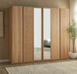 ⁦خزانة ملابس نيبولوس 30 - 6 أبواب مع أدراج⁩ - الصورة ⁦3⁩